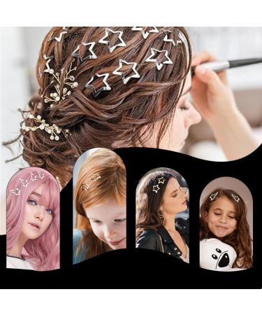 QOWUXHZ 20 Pieces Hair Clips Silver Star Hair Clips Star Hair Clips Metal Star Hair Clips Hair Accessories for Girls Women with 2 Meteor Hair - Buy Online on GoSupps.com