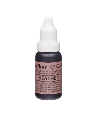 Sugarflair Heather Liquid Food Colouring Droplet For Colouring Royal Icing Sugarpaste Buttercream Sugarpaste Also For Painting & Can Be Used With An Airbrush - 14ml