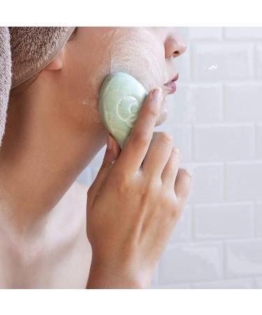 Foamy Solid Facial Cleanser for Dry Skin - Aloe Vera & Almond Milk 100% Vegan Plastic-Free 60g - Buy Online on GoSupps.com