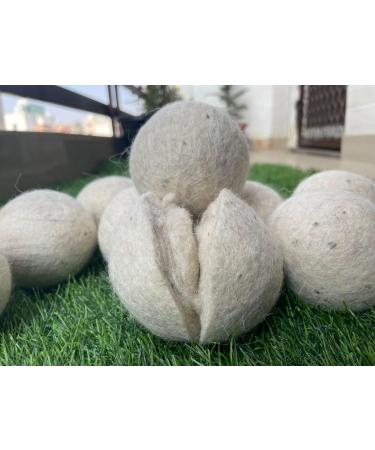 Buy XL Wool Dryer Balls 4-Pack - 100% Chemical-Free New Zealand Fabric Softener | Award-Winning Natural Laundry Balls | Add Essential Oils for Freshness - Buy Online on GoSupps.com