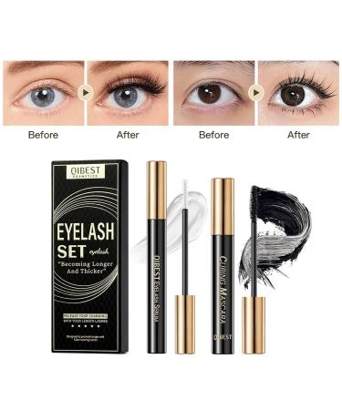 Ultimate Waterproof Makeup Sets: Long Lasting Lash Serum & Smudgeproof Mascara Gift Kit for Women & Girls (2 Pcs - Buy Online on GoSupps.com
