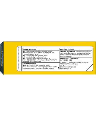 Dr. Scholl's Arthritis Pain Relief Gel Extra Strength 50g - Clinically Proven Diclofenac Sodium Cream for Joint/Knee Stiffness & Inflammation - Buy Online on GoSupps.com