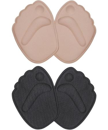 Haofy High Heel Forefoot Insoles - 2 Pairs Gel Cushions for Pain Relief | Anti-Slip Metatarsal Pads for Women - Buy Online on GoSupps.com
