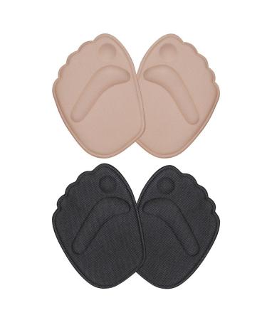 Foot Cushion Forefoot Pads Ball of Foot Cushions Bunion Forefoot Cushioning Metatarsal Pads 2 Pairs Thick Ball of Foot Cushions Anti Slip Gel Metatarsal Foot Pads