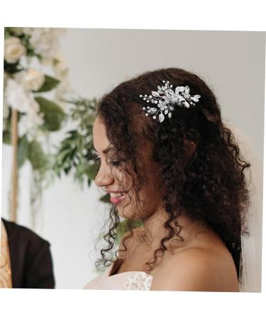 Ipetboom Bridal Hair Comb Clip Hair Accessories Tiara Rhinestone Hair Comb Hair Side Comb Flower Hair Comb Rhinestone Hair Decoration Zinc Alloy Iron Sheets Bride Wedding - Buy Online on GoSupps.com
