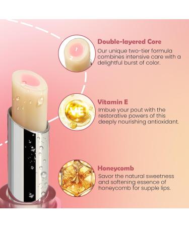 Color Changing Lipstick Set - 2 Pcs Peach & Strawberry Avocado PH Mood Lip Balm | Long Lasting Magic Lip Care Gift for Women - Buy Online on GoSupps.com