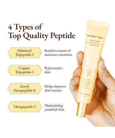 Buy Honey Bee Collagen Eye Cream | Firming Anti-Puffiness & Dark Circles Treatment | Vitamin C Peptides & Niacinamide | 1.01 fl oz - International Shipping Available - Buy Online on GoSupps.com