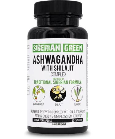 Siberian Green Ashwagandha Complex - 60 Capsules for Stress Relief, Energy Support, and Immune System Recovery - Buy Online on GoSupps.com