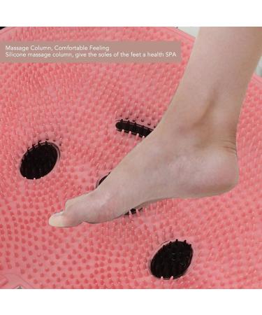 Foot Cleaning Massage Mat - Relieve Fatigue | Easy to Clean Bathroom Mat (Pink) - International Shipping Available - Buy Online on GoSupps.com