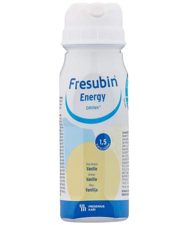 Fresubin Energy Drink Vanilla - Liquid Food Pack of 24 (6 x 4 x 200 ml) - International Shipping Available - Buy Online on GoSupps.com