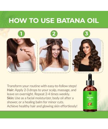 SAHAK Batana Oil for Hair Growth - 100% Raw Dr. Sebi Pure Oil from Honduras - Promotes Thickness for Men & Women - 60 ml - Buy Online on GoSupps.com