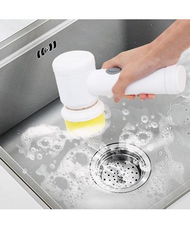 MONEY MONEY Cordless Scrubbers for Cleaning - Electric Cleaning Brush with 2 Replaceable Brush Heads Power Shower Scrubber Bathroom Scrubber for Kitchen Bathroom Tile Floor - Buy Online on GoSupps.com