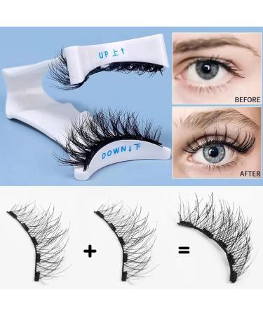 Magnetic False Eyelashes Reusable Magnetic Lashes Kit-Magnetic Lashes With Applicator Soft Magnets False Eyelashes Easy To Wear No Glue & No Makeup Remover Natural Look 3D Effect (EB01) - Buy Online on GoSupps.com