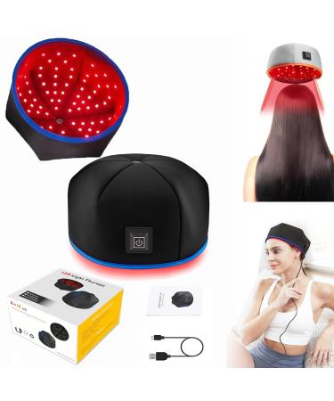 Bonnet de th rapie par lumi re rouge pour la repousse des cheveux Bonnet De Th rapie par La Lumi re Rouge Ravive Cheveux Plus Pleins.Anti Perte Cheveux Hommes Femmes Approuv FDA (noir)