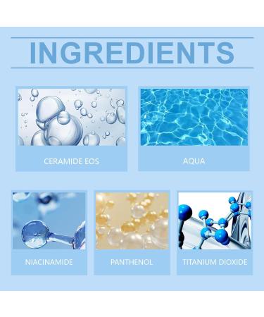 Ceramide Daily Barrier Hybrid Suncream SPF 50+ PA ++++ Cream with Ceramide Korean Skin Barrier Repair Moisturizer for Dry & Sensitive Skin 120-hour Lasting Hydration - Buy Online on GoSupps.com