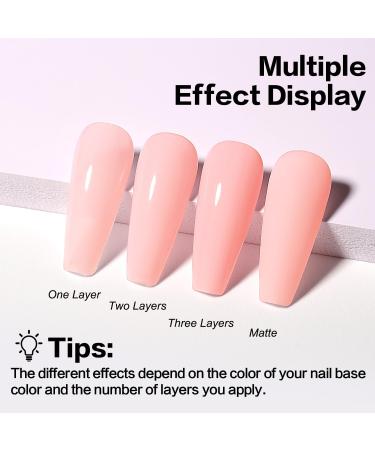 AIMEILI 5 in 1 Rubber Base Gel Sheer Color Polish - (594) 10ml | Nail Strengthener & Rhinestone Glue | UV LED Soak Off Coat - Buy Online on GoSupps.com