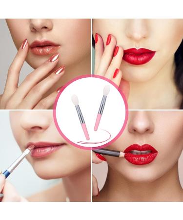 FRCOLOR 12pcs Silicone Lip Brush Set - Lip Gloss Liner Balm & Eyebrow Applicators - Travel Makeup Brushes in Pink & White - Buy Online on GoSupps.com