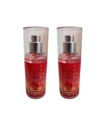 Bath & Body Works Mini Travel Size Fine Fragrance Mists 2.5oz Each Set of 2 (Bright Christmas Morning)