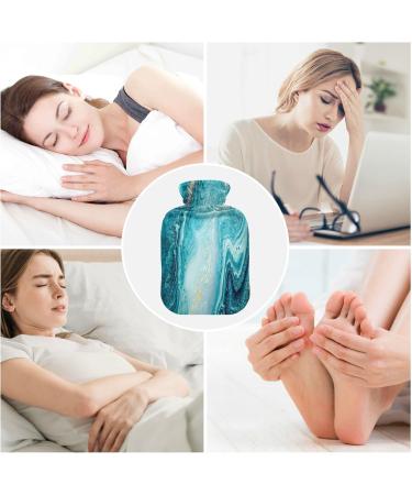 Abstract Ocean Blue Marble Hot Water Bottle - 2L Pain Relief & Period Cramps Cover | International Shipping - Buy Online on GoSupps.com