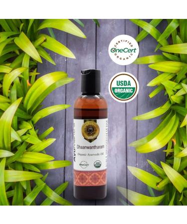 Ayumantra Organic Dhaanwantharam Oil-118ml | Ayurvedic Rejuvenation | USDA Organic Herbal Massage Oil - Buy Online on GoSupps.com
