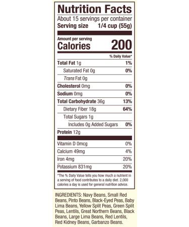 Bob's Red Mill 13 Bean Soup Mix 29 oz - Pack of 4 - Buy Online on GoSupps.com