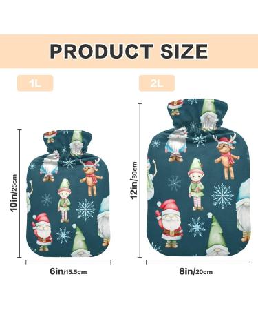 Christmas Gnome Hirsch Heat Bottle - 1L Hot Pack for Pain Relief & Cold Therapy | International Shipping Available - Buy Online on GoSupps.com