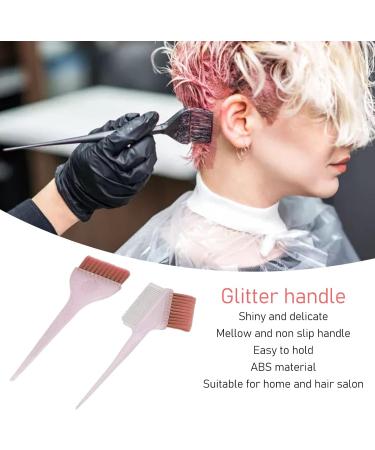 Hair Dye Brush Double Sided Dye Brush Portable for Home (Pink) - Buy Online on GoSupps.com