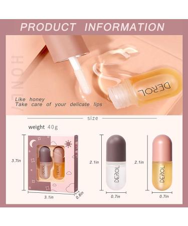 2 Pcs Natural Lip Plumper & Care Serum for Fuller, Softer Lips | Reduce Fine Lines - Buy Online on GoSupps.com
