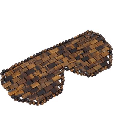 Natural Jadestein Eye Cushion - Anti-Wrinkle Sleep Aid & Fatigue Relief - 100% Natural Yellow Tiger Eye Stone for Face Contouring & Better Absorption - Buy Online on GoSupps.com