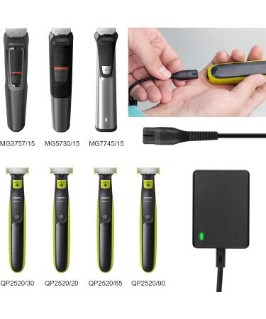 OneBlade Charging Cable for Philips QP2520 QP2620 MG3720 MG5720 MG5730 - Replacement A00390 Charger 1.5m - International Shipping - Buy Online on GoSupps.com