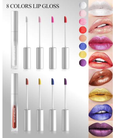  Lestpola Cup Diamond Glitter Lip Gloss rose clair m tallique scintillant highly pigmented long-wearing 24 hours waterproof - Buy Online on GoSupps.com