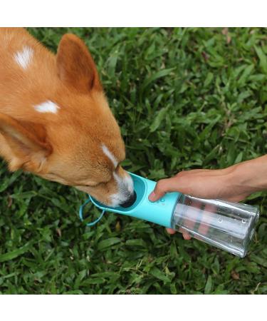 UPSKY Dog Water Bottle for Walking - Portable Leak Proof Pet Travel Dispenser - 400ml Blue - Buy Online on GoSupps.com