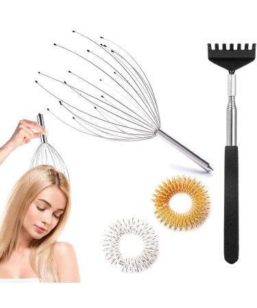 Head massager with 20 massage fingers 1 head massage spider head spider for relaxation premium head massage with 1 back scratch massage fingers head massage spider head massage