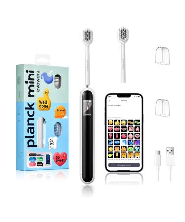 EVOWERA SMART HAND toothbrush detection of unplastered areas and cleaning pressure coaching app color display WLAN compatible soft bristles timer news function white toothbrush for adults adults white