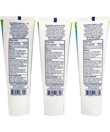 Tanner's Tasty Paste Variety Pack - Vanilla Chocolate & Orange Anticavity Fluoride Children's Toothpaste (3-Pack) - Safe & Effective for Kids - Buy Online on GoSupps.com