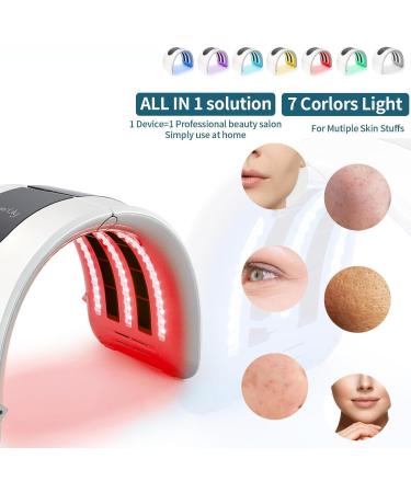 LIARTY 7 Color LED Light Face Mask Portable Photon PDT Therapy Skin Care Light Mask For Face Body SPA Anti-Anging Rejuvenation Home Use Beauty Salon Device - Buy Online on GoSupps.com