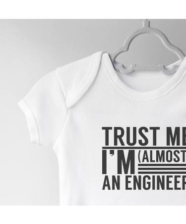 Hippowarehouse Engineer Baby Vest (Short Sleeve) - Trust Me, I'm Almost There! - Boys Girls - Buy Online on GoSupps.com