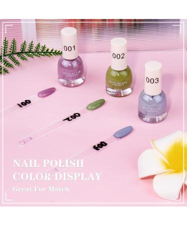 Subay Nail Swatch Sticks 120Pcs - Clear Gel Polish Color Display | Spiral Sample Practice Sticks for Manicure - Buy Online on GoSupps.com