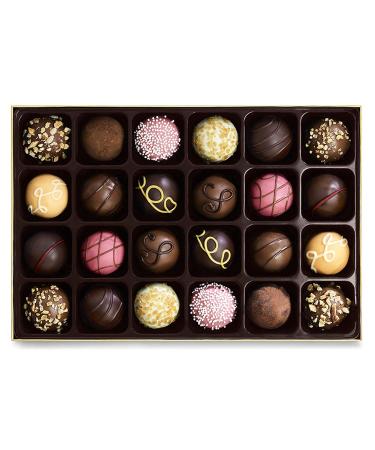 Godiva Signature Assorted Chocolate Truffles Gift Box | 24 Pieces | Red Ribbon - Buy Online on GoSupps.com