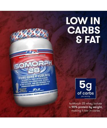 IsoMorph 28 by APS Nutrition Pure Whey Isolate Protein Powder Supplement Vanilla Milkshake 5 lb Vanilla Milkshake 5 Pound (Pack of 1) - Buy Online on GoSupps.com