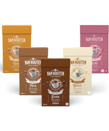Van Houten Custom | Choose 2 from 5 Hot Chocolates | Recieve 1x750g Box of Each Choice - Buy Online on GoSupps.com