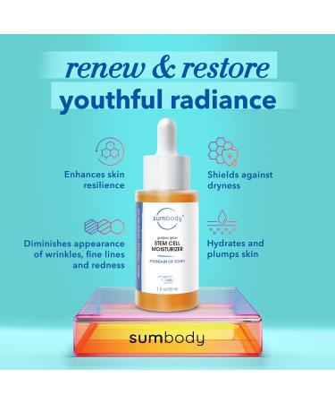Golden Glow Face Moisturizer - 30ml Squalane Oil & Plant-Based Stem Cell hydrator | Anti-Aging Face Oil for Dry Skin | Hydrating Rare Oils & Minerals - Buy Online on GoSupps.com