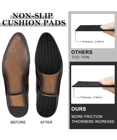 10 Pcs Non-Slip Shoe Sole Protectors 3.1 x 5.1 Inch - Black Adhesive Shoe Grip Pads for Women Men Shoes Heels Boots - Buy Online on GoSupps.com