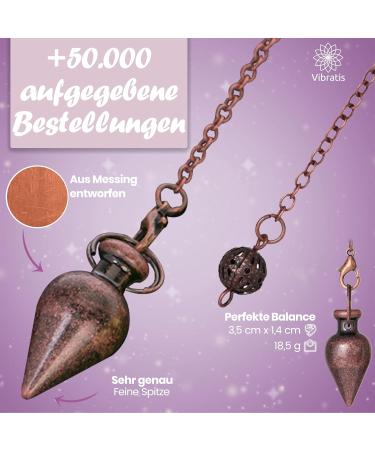 Esoteric Pendulum Drops Bronze | Universal Metal Pendulum for Geobiology Medicine Reiki Divination & Radionics - International Shipping - Buy Online on GoSupps.com