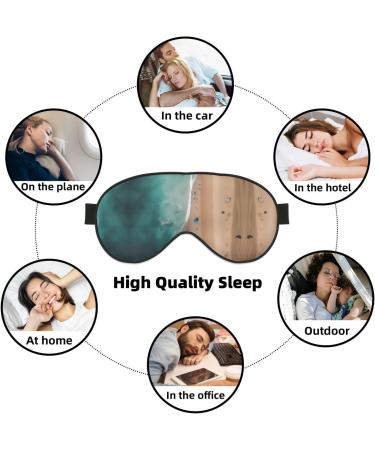 Aerial View Beach Eye Mask | Soft Elastic Adjustable Sleep Mask for Men & Women - International Shipping - Buy Online on GoSupps.com