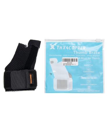 Thx4copper Reversible Thumb Splint & Wrist Bandage - L/XL Black | Support for Weak Joints & Daily Activities - Buy Online on GoSupps.com