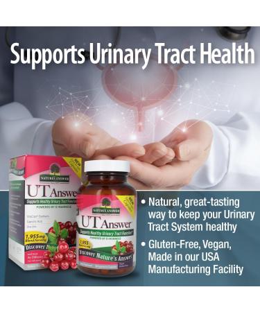 Natures Answer UT Answer D Mannose Cranberry, 90 Capsule Count 2 pack | Promotes Urinary Tract Support | Healthy Bladder Function | Natural Detoxifier - Buy Online on GoSupps.com