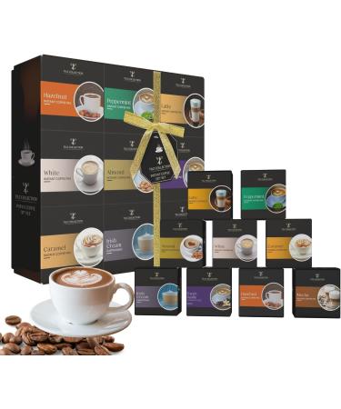 Coffee Gift Set - 9 Flavoured Instant Coffee Sachet Coffee Gifts For Men and Women With Hazelnut Coffee Caramel French Vanilla Coffee Irish Coffee Latte Coffee Christmas Gifts For Him Her - Buy Online on GoSupps.com