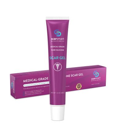 Scar Smart Silicone Scar Gel - Scar Cream for Surgical Scars Burns Stretch Marks Acne & Keloids
