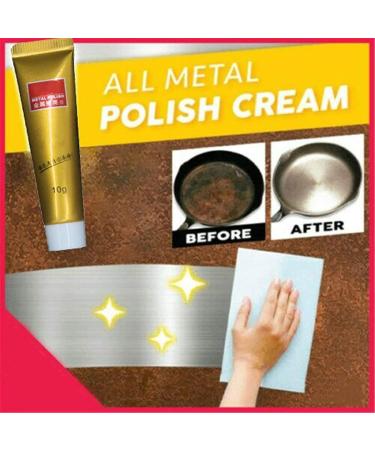 Raturv Metal Polish Cream Raturv Chrome Polish New Metal Polish Cream Metal Polishing Paste Chrome Polish and Rust Remover Metal Polish Cream for Stainless Steel (3pcs) - Buy Online on GoSupps.com